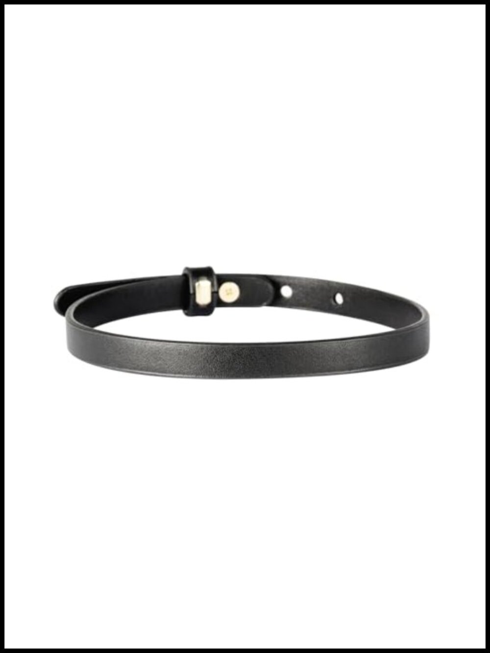 Black Leather Choker Necklace for Women | PU Leather, Adjustable Gothic Punk
